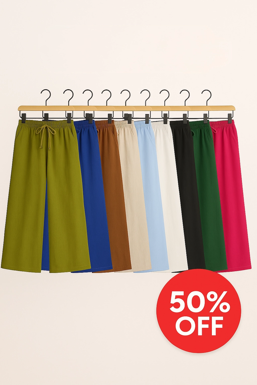 بنطلون كتان اسباني